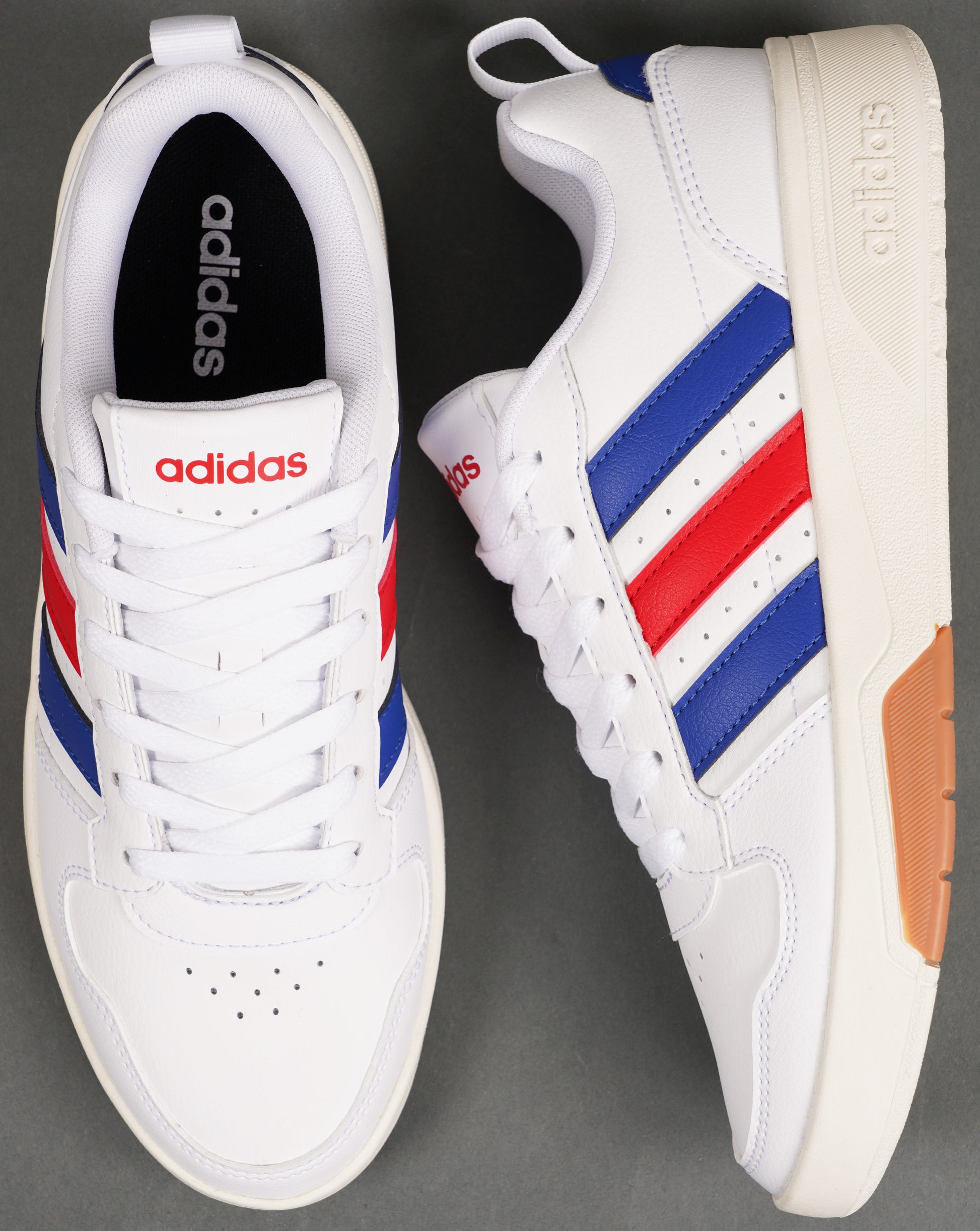 Adidas Courtwave Trainers White Royal Red
