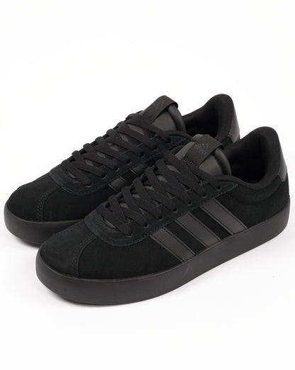 Adidas VL Court 3.0 Trainers Black Suede