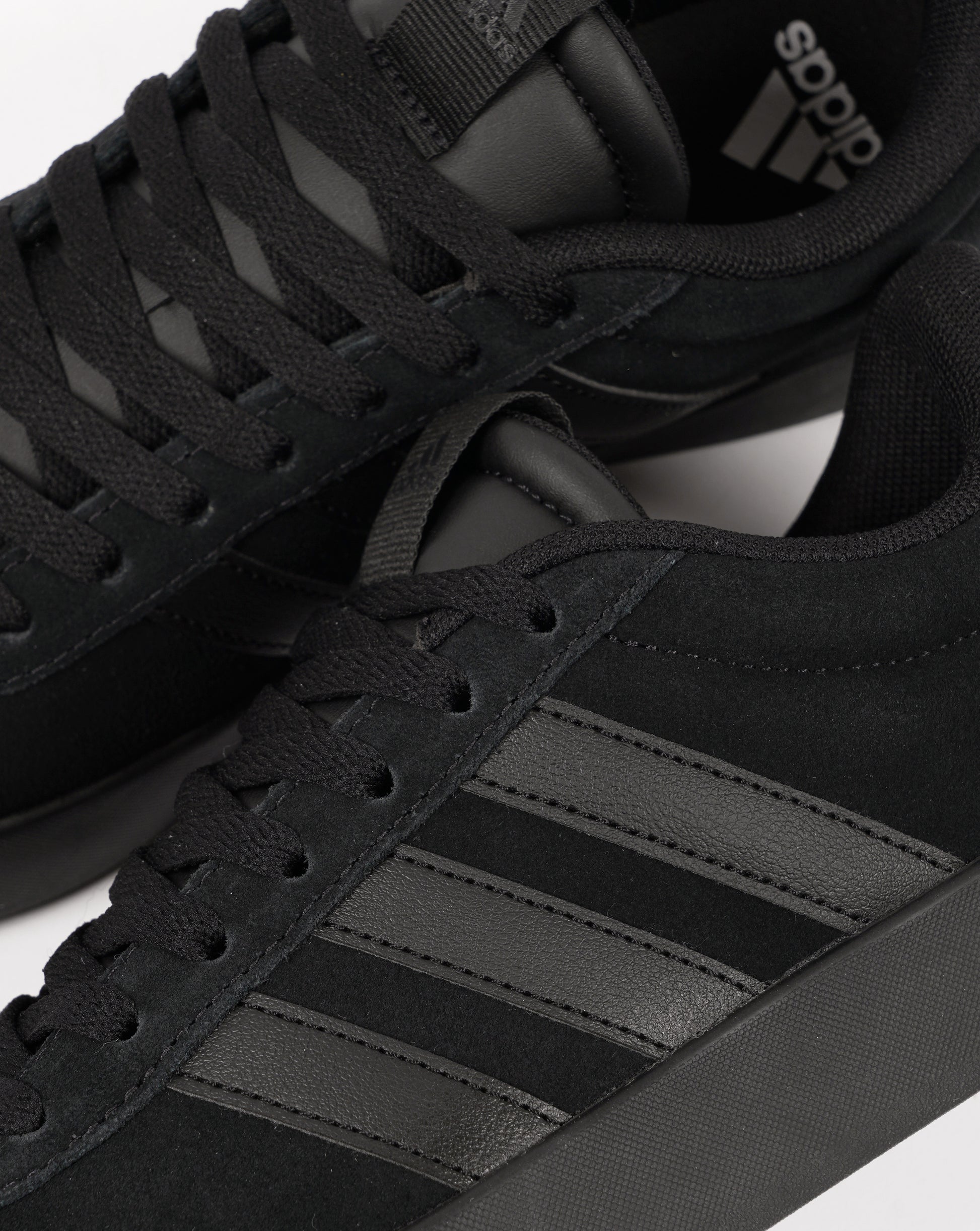 Adidas VL Court 3.0 Trainers Black Suede