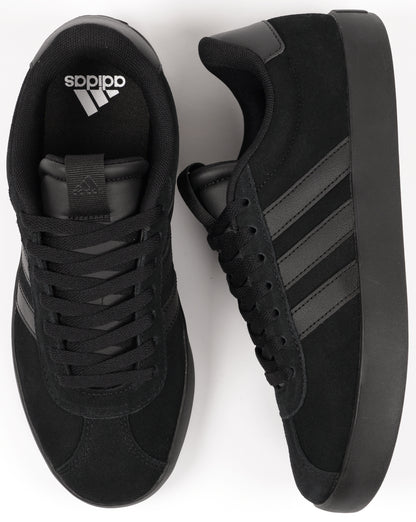 Adidas VL Court 3.0 Trainers Black Suede