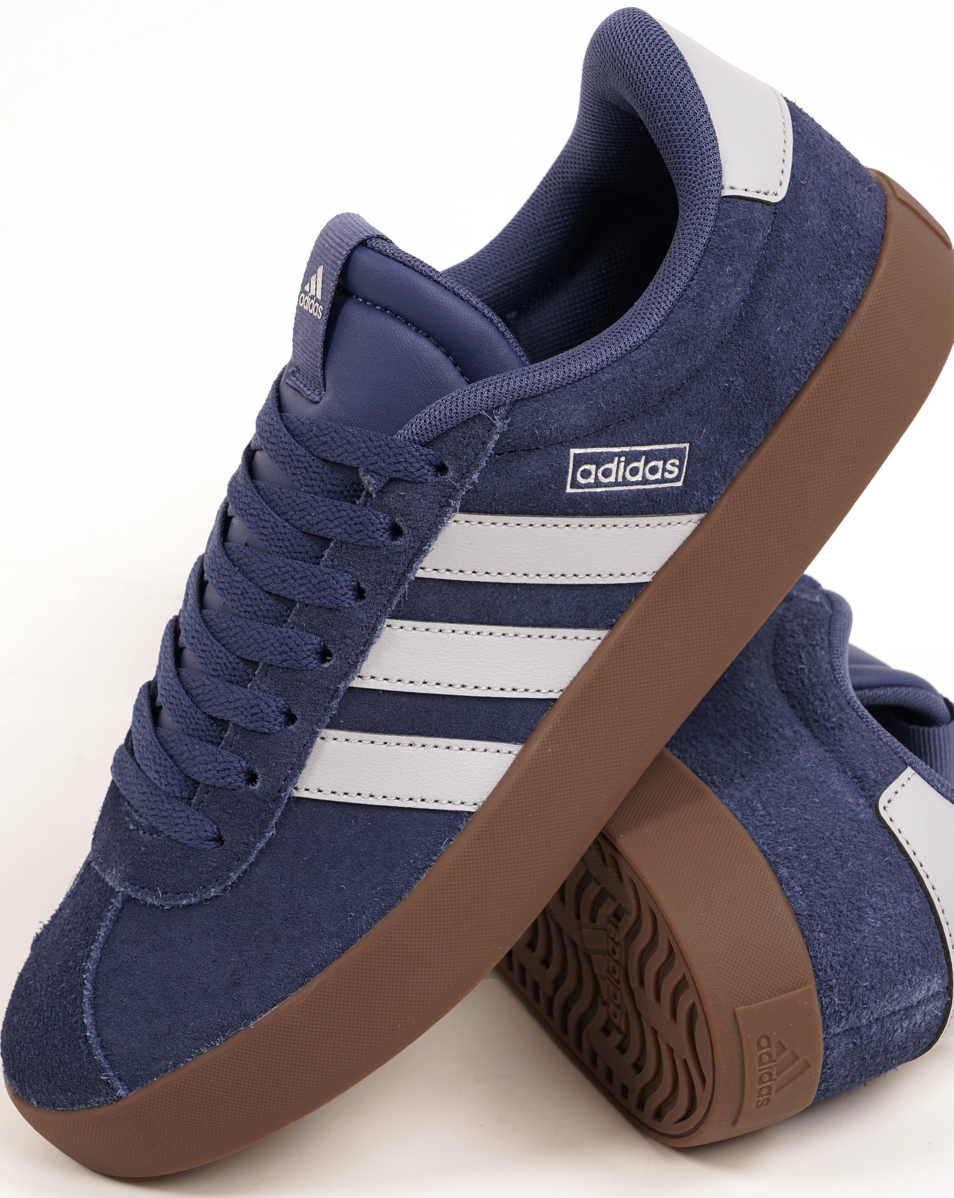 Adidas VL Court 3.0 Trainers Navy Purple Silver