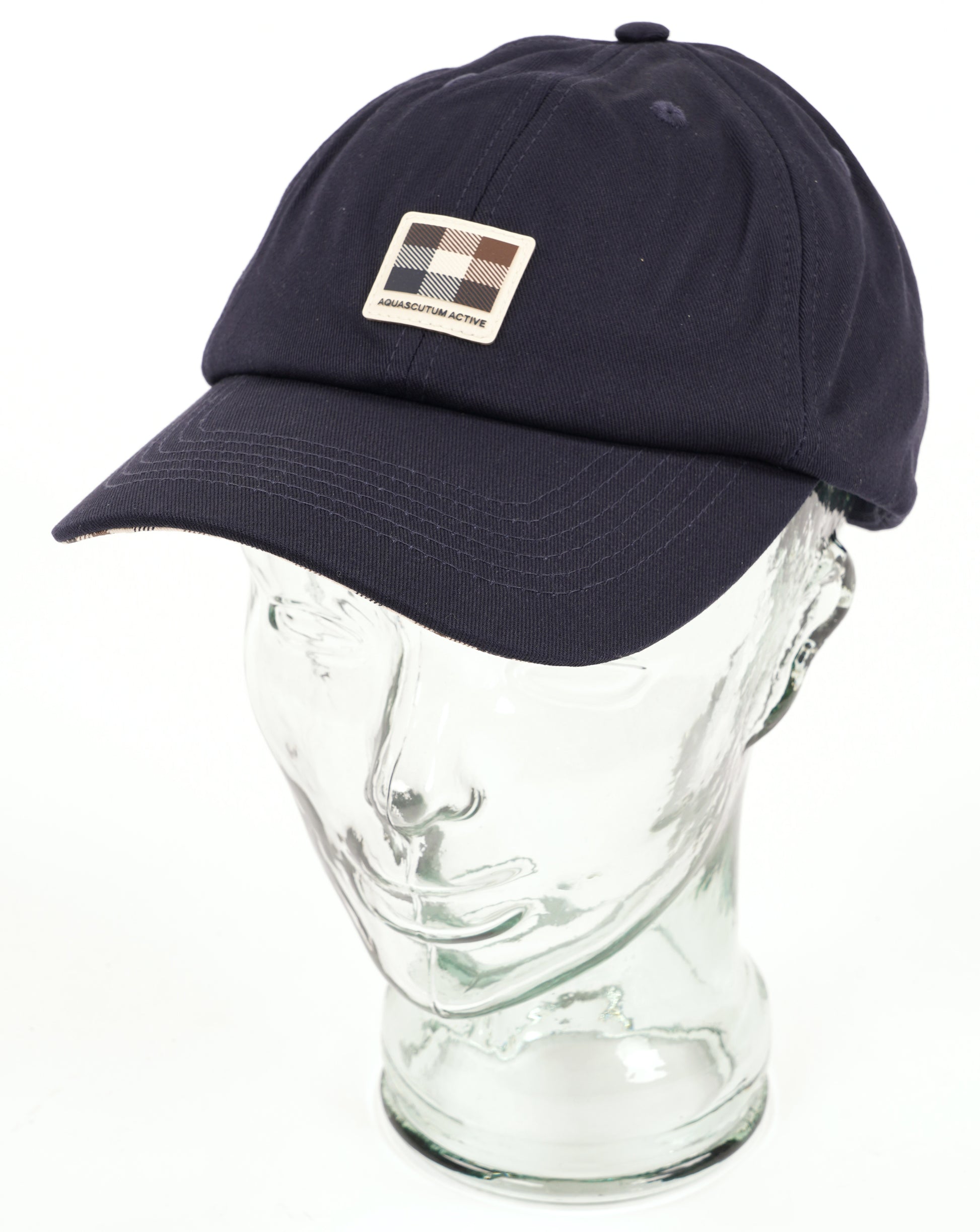 Aquascutum Badge Baseball Cap Navy