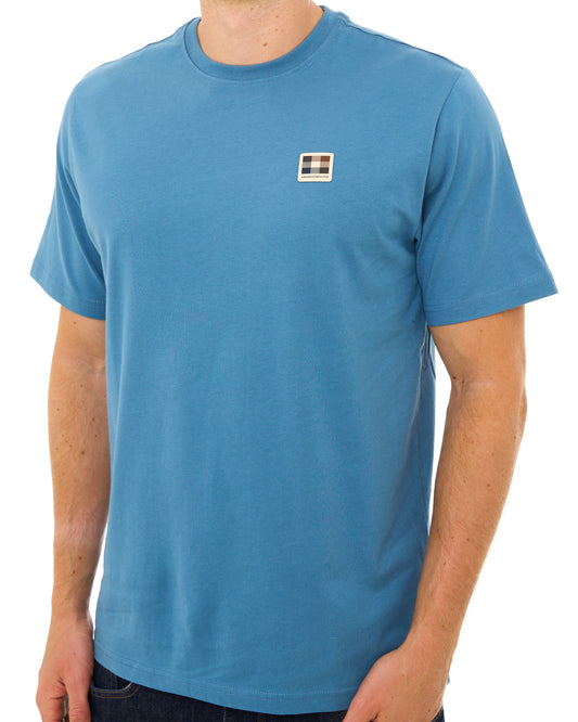 Aquascutum Aquascutum Badge T Shirt Avio Blue