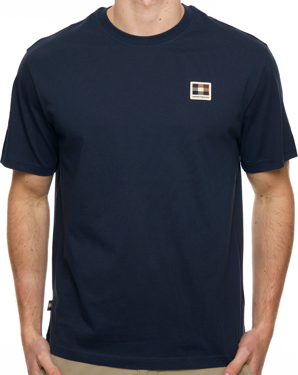 Aquascutum Badge T-Shirt Marineblau