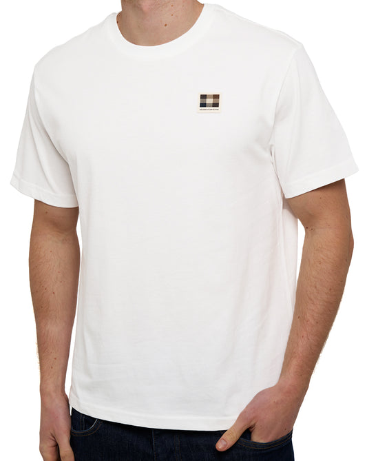 Aquascutum Aquascutum Badge T-Shirt Weiß