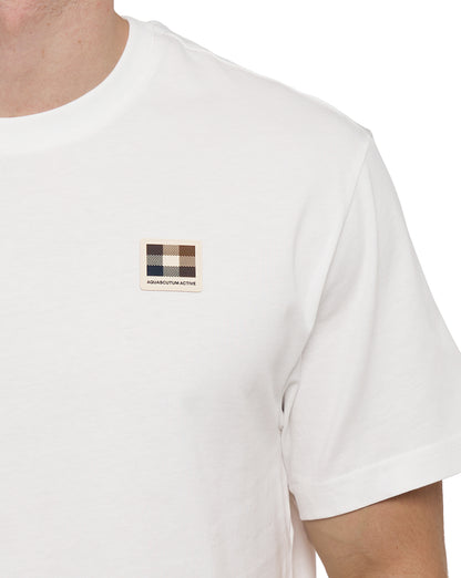 Aquascutum Badge T-Shirt Weiß
