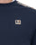 Aquascutum Check Shoulder Crew Sweat Navy