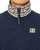 Aquascutum Heavy Pique Collar Zip LS Polo Navy