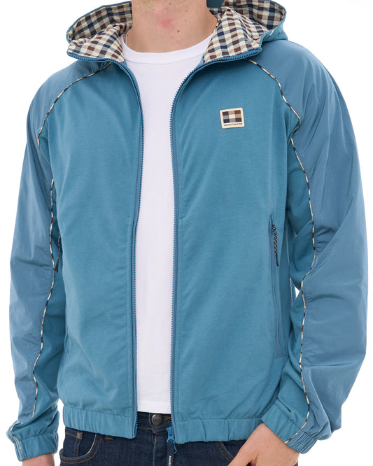 Aquascutum Aquascutum Hooded Tech Sweat Jacket Blue