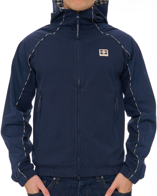 Aquascutum Aquascutum Hooded Tech Sweat Jacket Navy