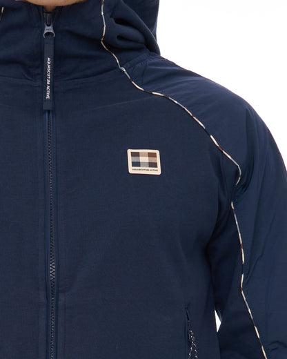 Aquascutum Hooded Tech Sweat Jacket Navy