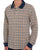 Aquascutum Iconic Club Check Langarm-Polohemd, Marineblau