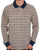 Aquascutum Iconic Club Check Langarm-Polohemd, Marineblau