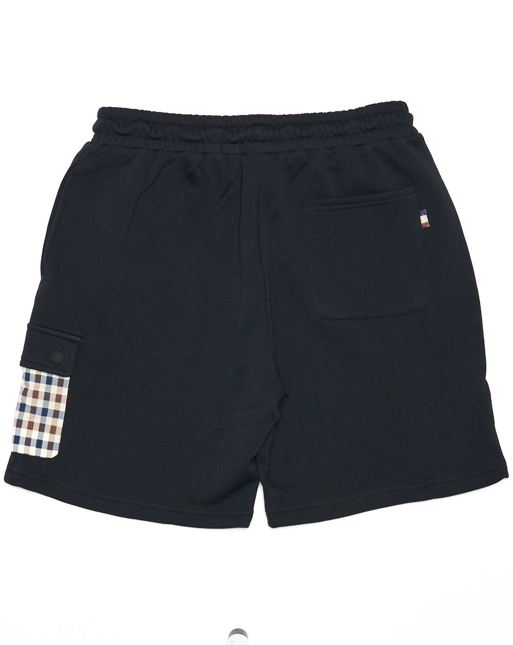Aquascutum Lamina Check Pocket Shorts Black