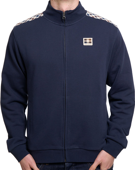 Aquascutum Aquascutum Lamina FZ Sweatshirt Navy
