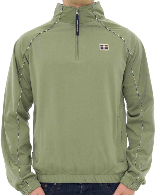 Aquascutum Aquascutum Qtr Zip Tech Sweat Army Green