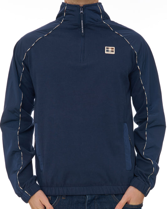 Aquascutum Aquascutum Qtr Zip Tech Sweat Navy