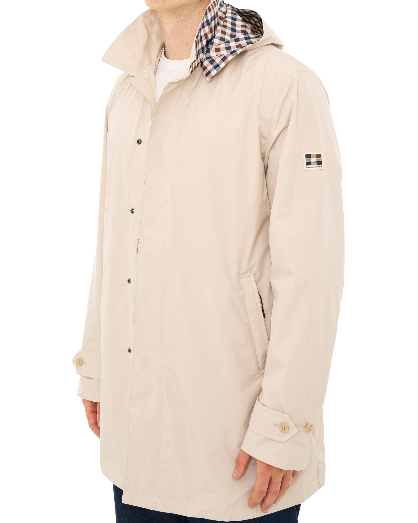 Aquascutum RLG Badge Packable Trench Beige