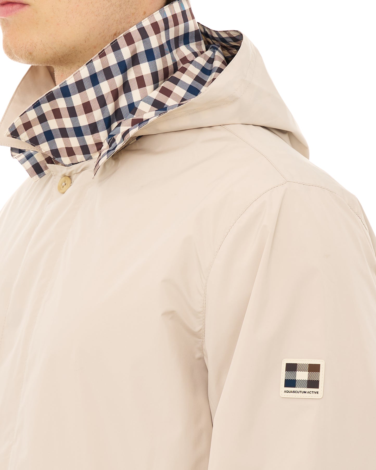 Aquascutum RLG Badge Packable Trench Beige
