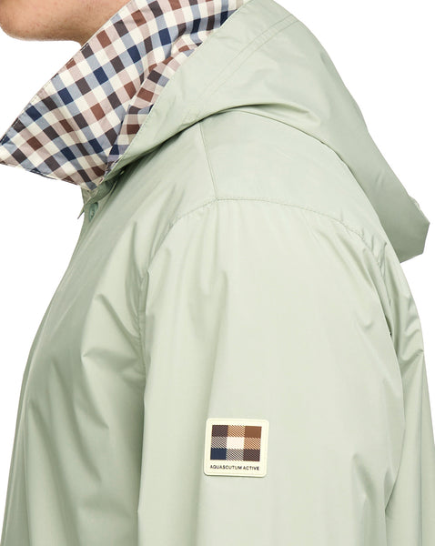 Aquascutum RLG Badge Packable Trench Light Green