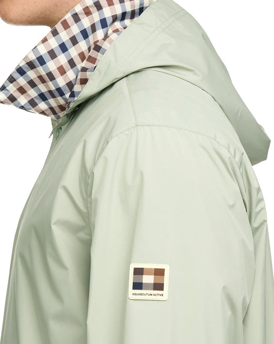 Aquascutum Aquascutum RLG Badge Packable Trench Light Green