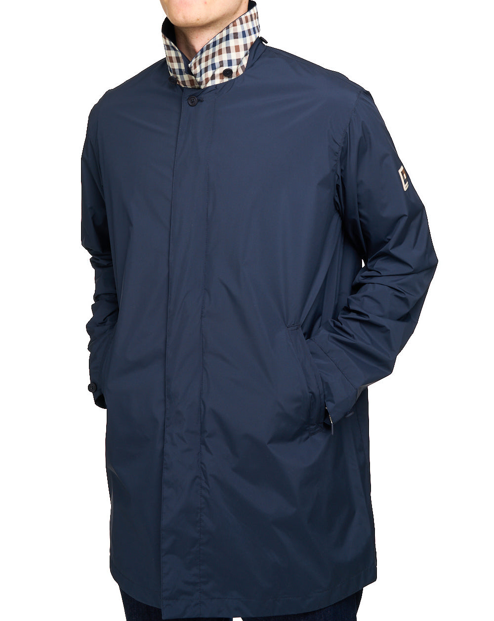 Aquascutum RLG Badge Packable Trench Navy