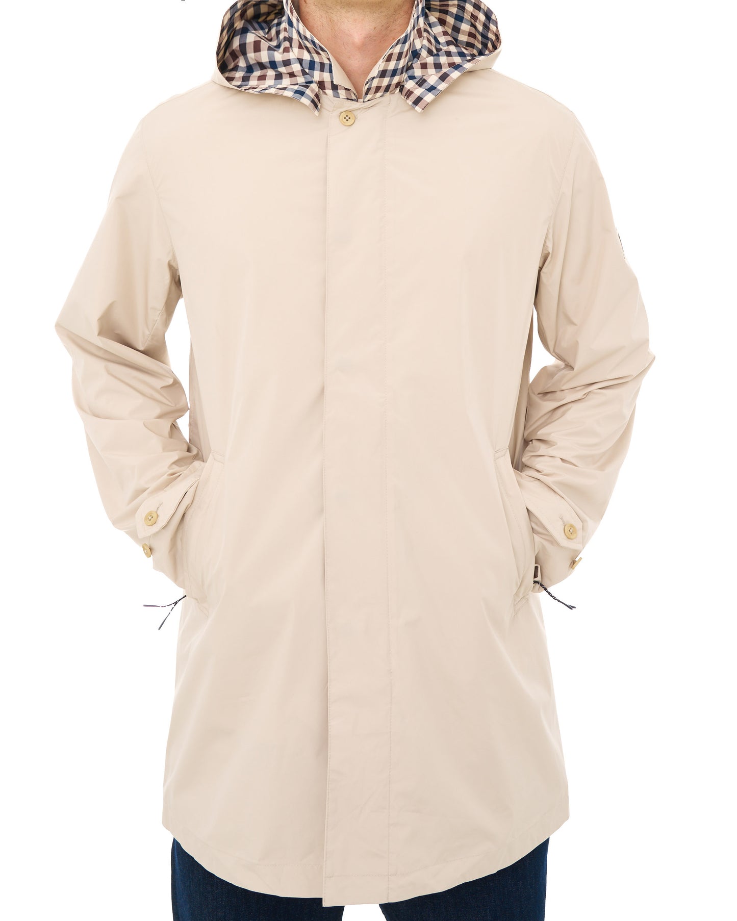 Aquascutum RLG Badge Packable Trench Beige