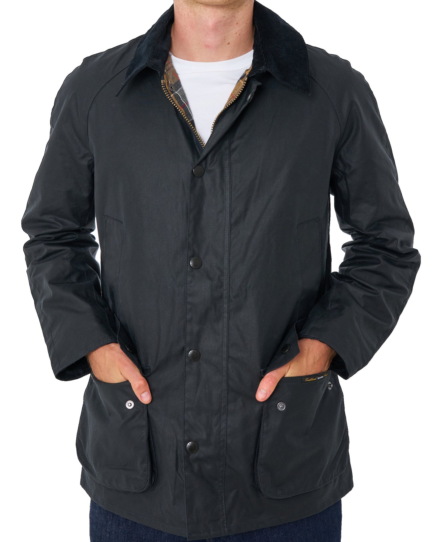 Barbour Ashby Wachsjacke Marineblau