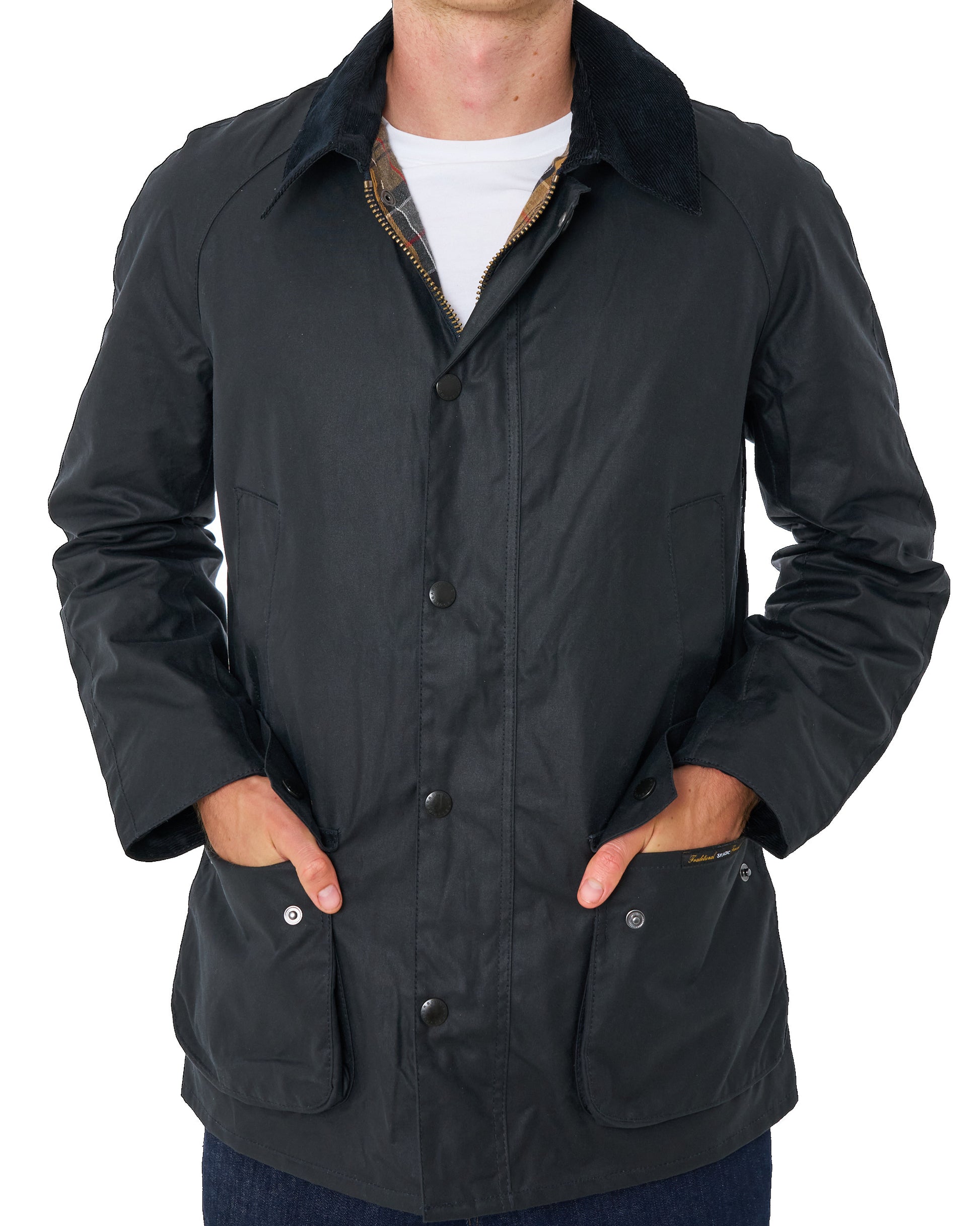 Barbour Ashby Wachsjacke Marineblau