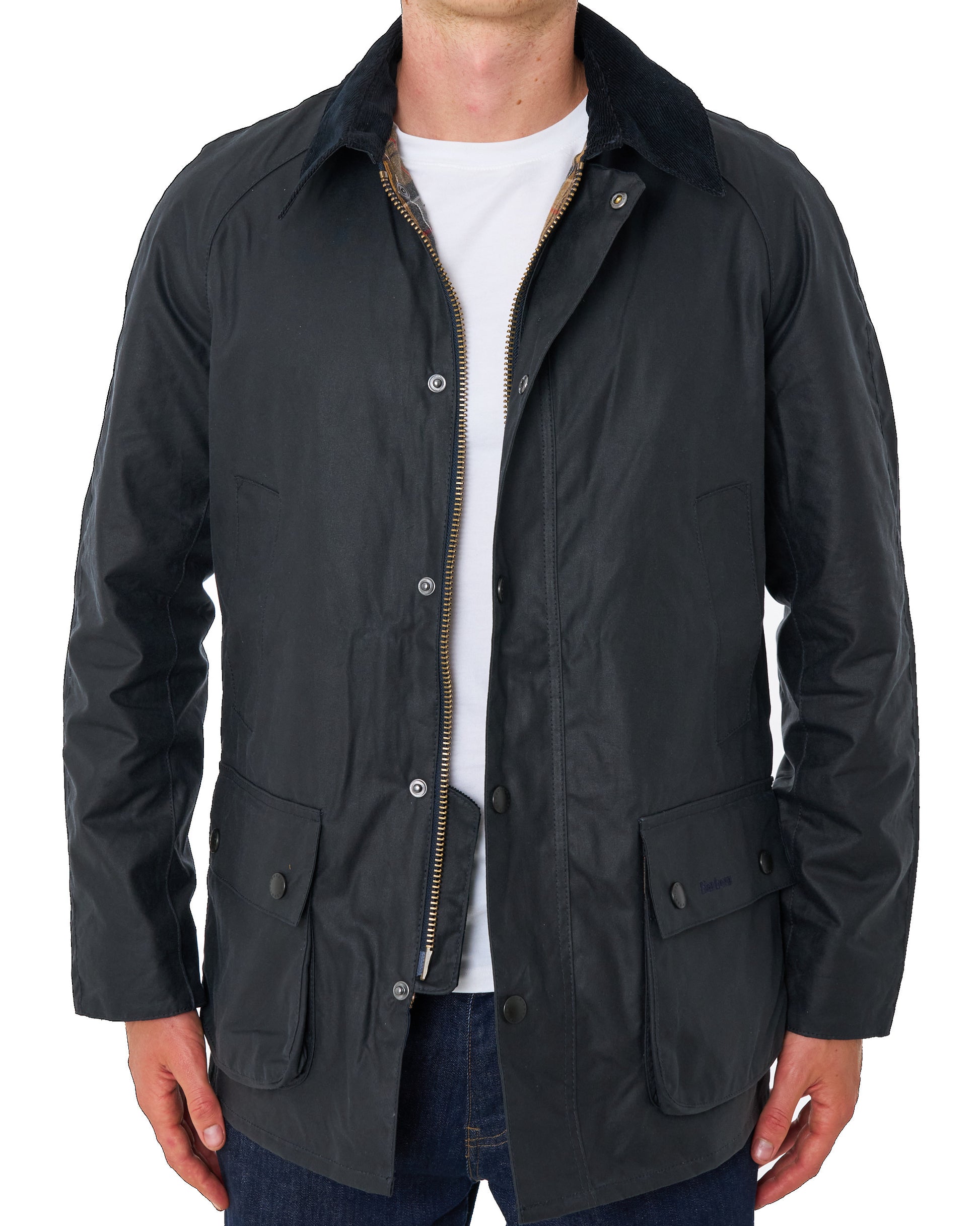 Barbour Ashby Wachsjacke Marineblau