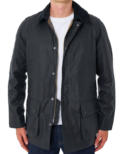 Barbour Ashby Wachsjacke Marineblau