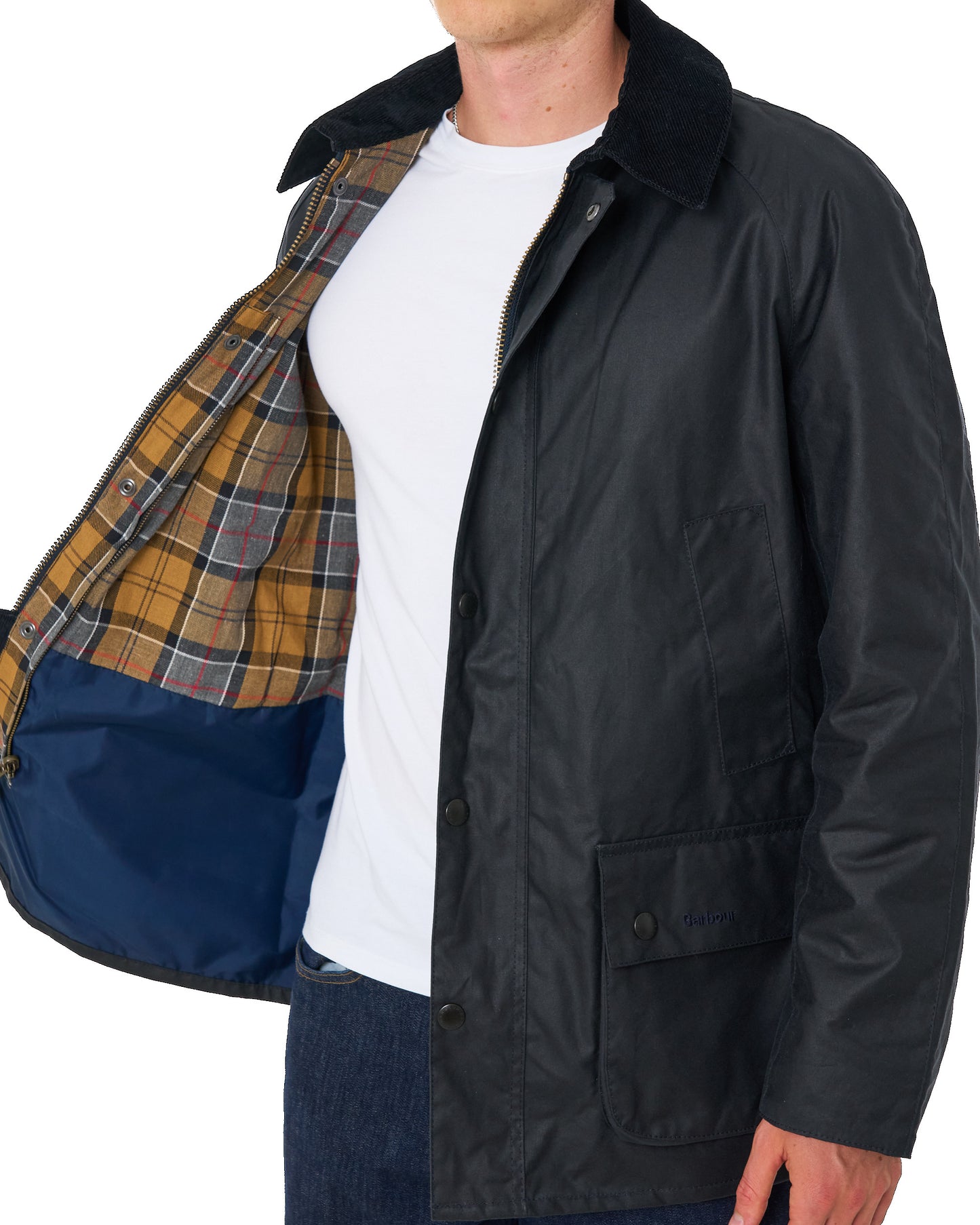 Barbour Ashby Wachsjacke Marineblau