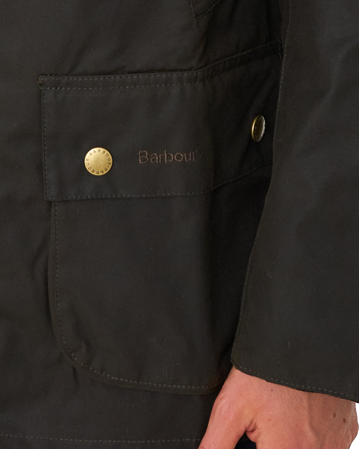 Barbour Ashby Wachsjacke Oliv