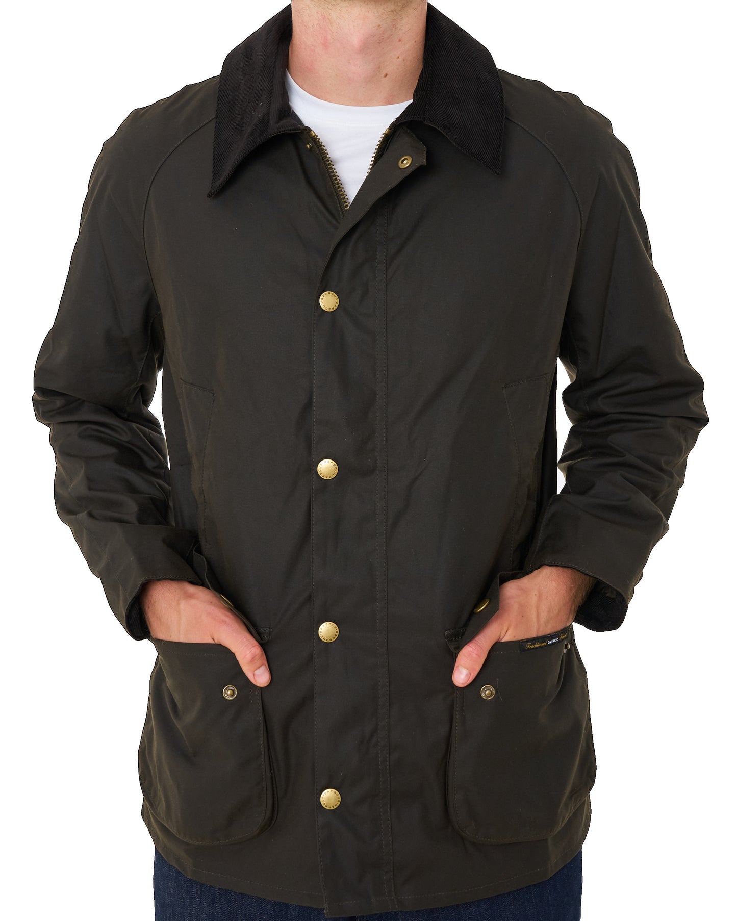 Barbour Ashby Wachsjacke Oliv