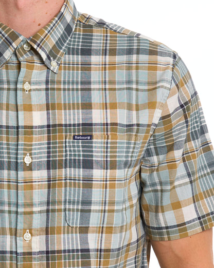 Barbour Baycliff Checked SS Shirt Whisper White