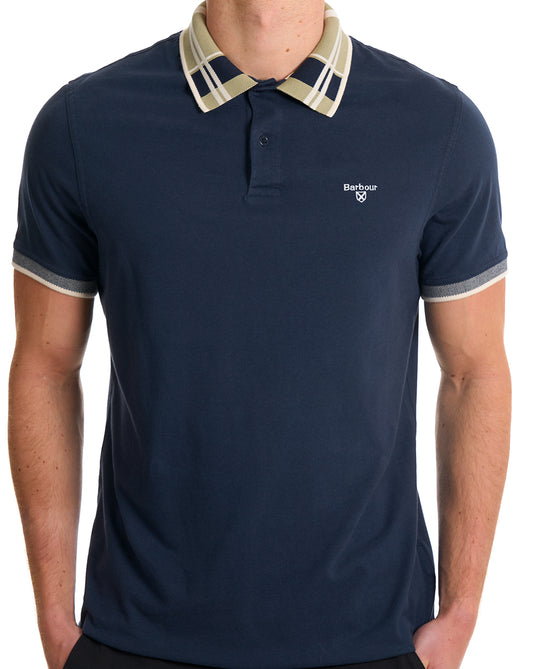 Barbour Callington Tailored Polo Shirt Navy