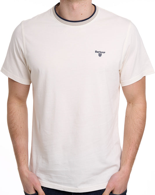 Barbour Cornsay Tailored T-Shirt, Flüsterweiß