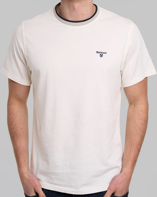 Barbour Barbour Cornsay Tailored T-Shirt, Flüsterweiß