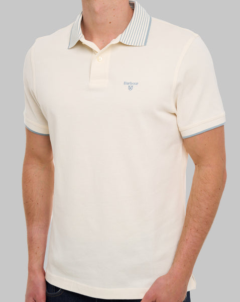 Barbour Denwick Polo Shirt Whisper White