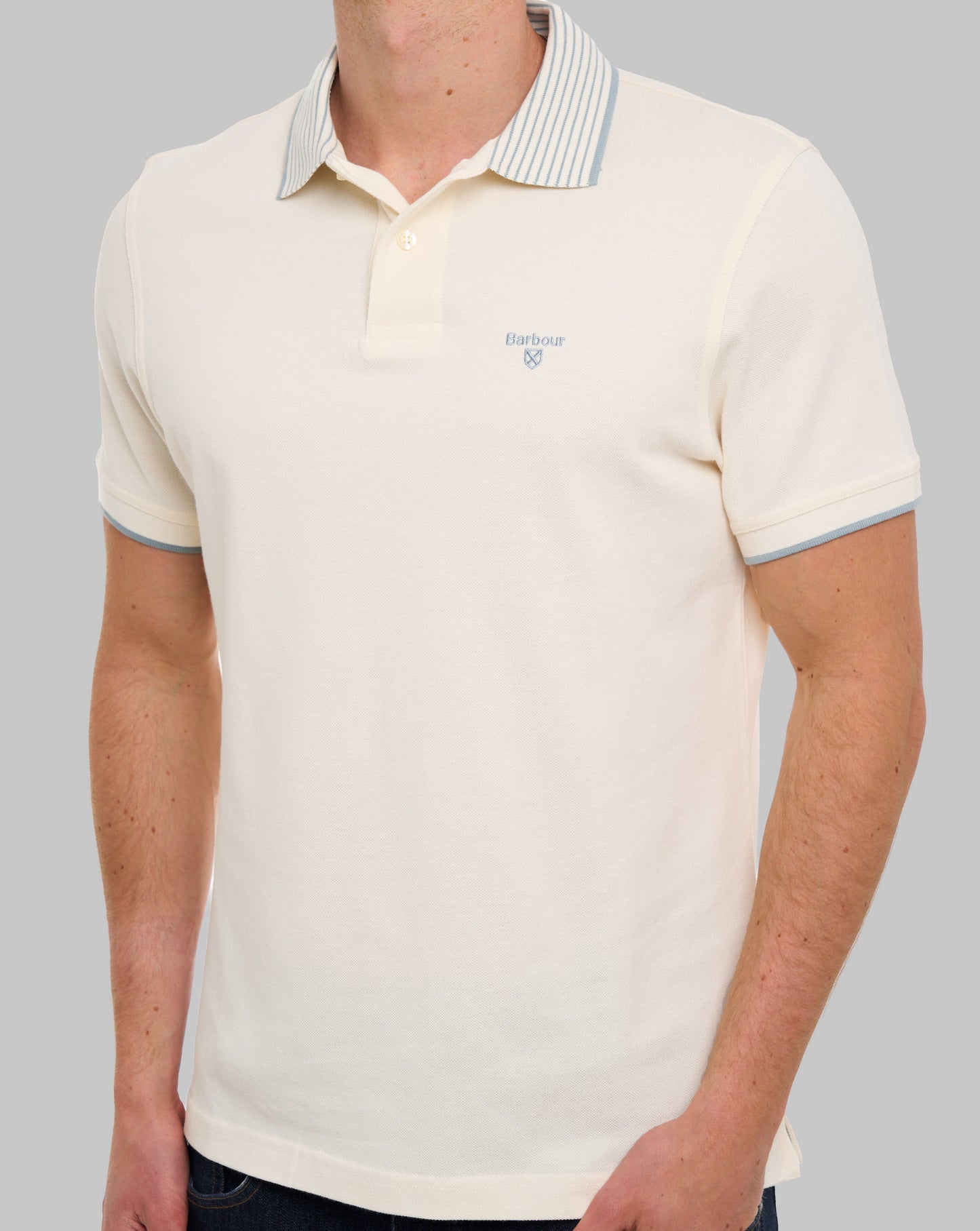 Barbour Denwick Polo Shirt Whisper White