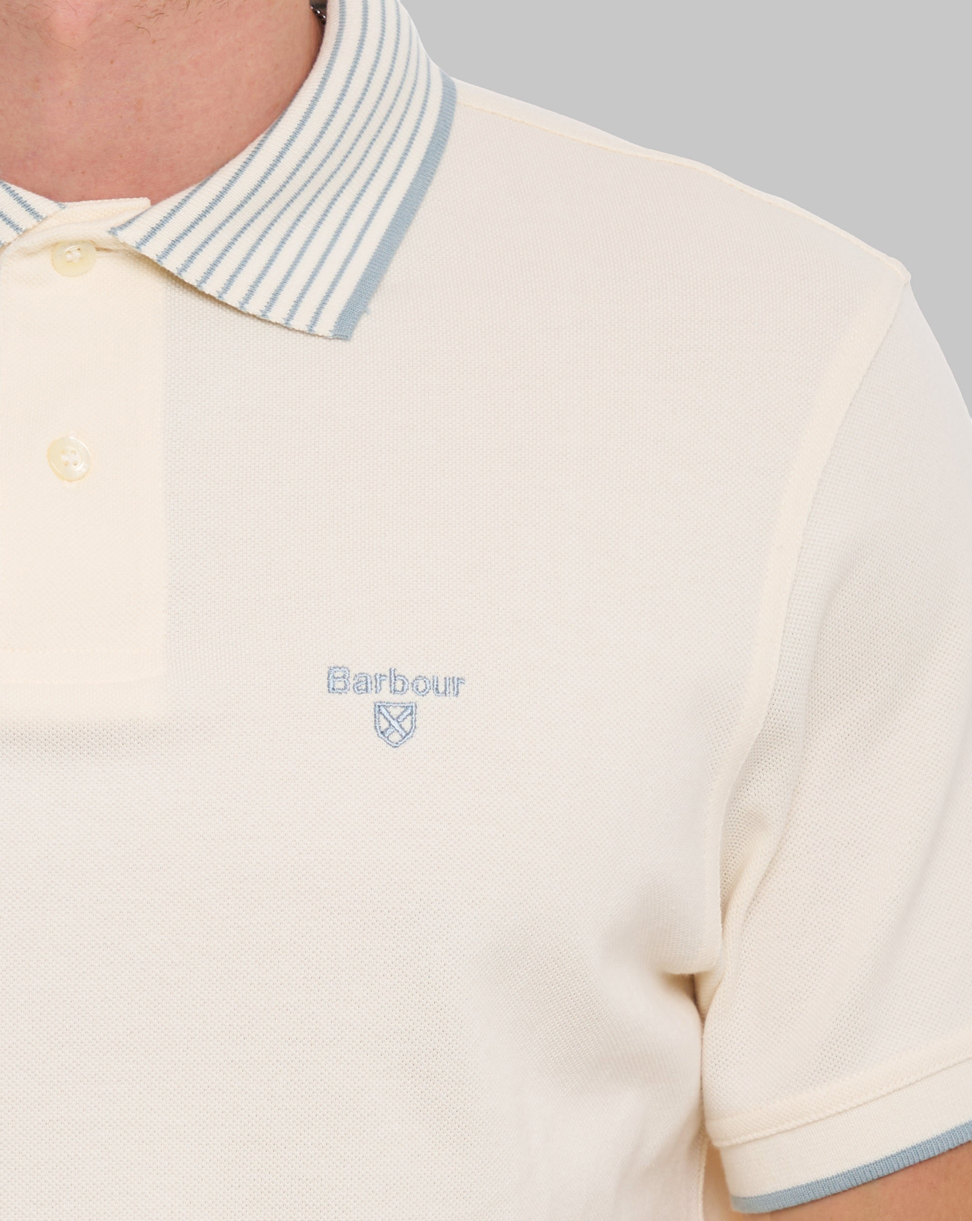 Barbour Denwick Polo Shirt Whisper White