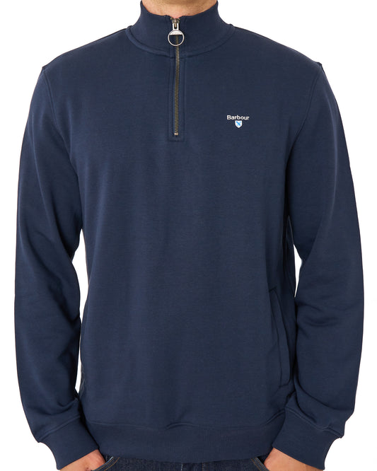 Barbour Barbour Desmond Half Zip Sweat Navy