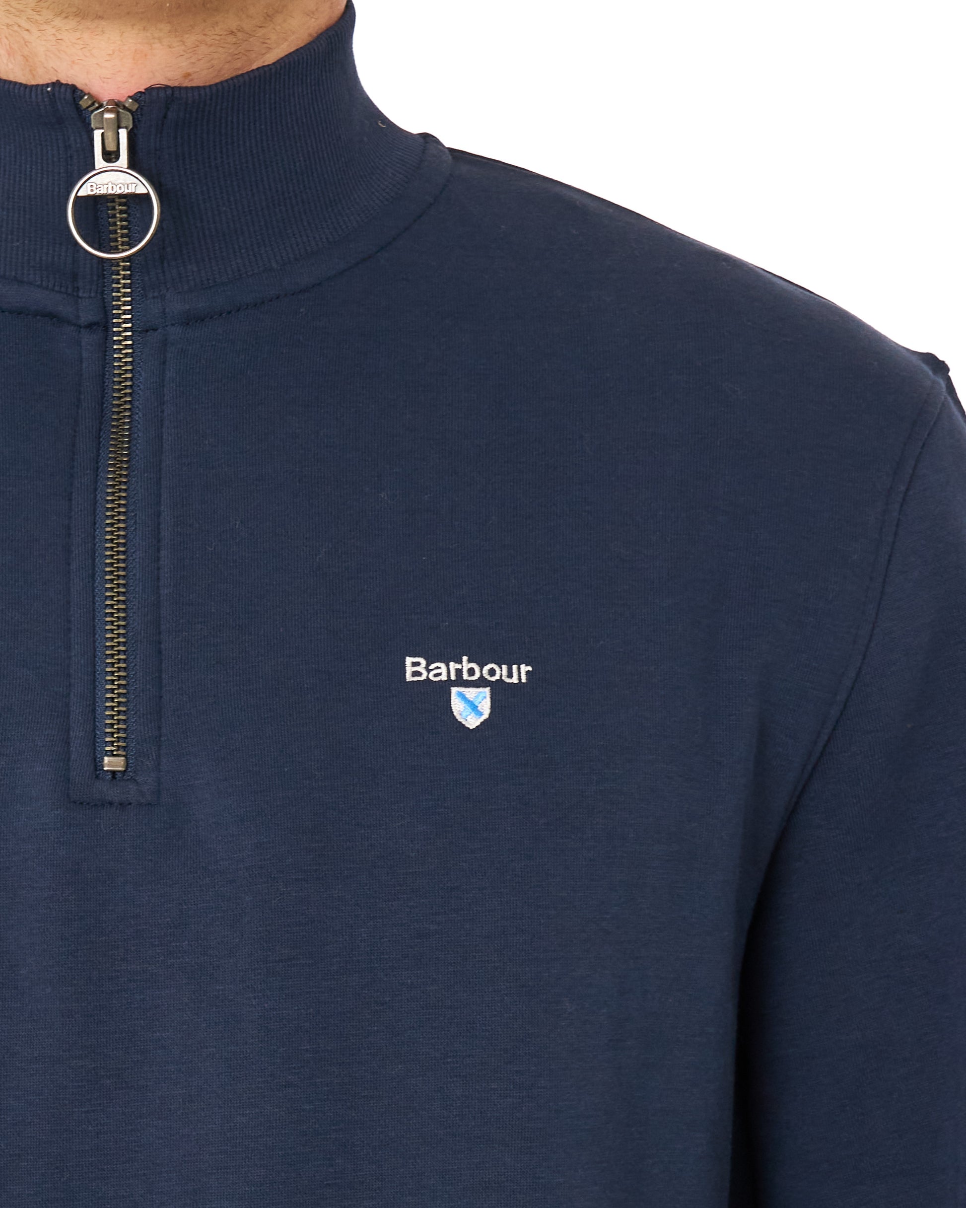 Barbour Desmond Half Zip Sweat Navy