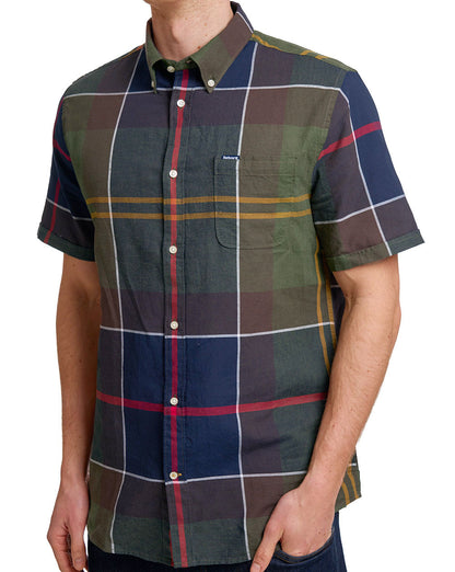 Barbour Douglas Kurzarmhemd, klassisches Tartan
