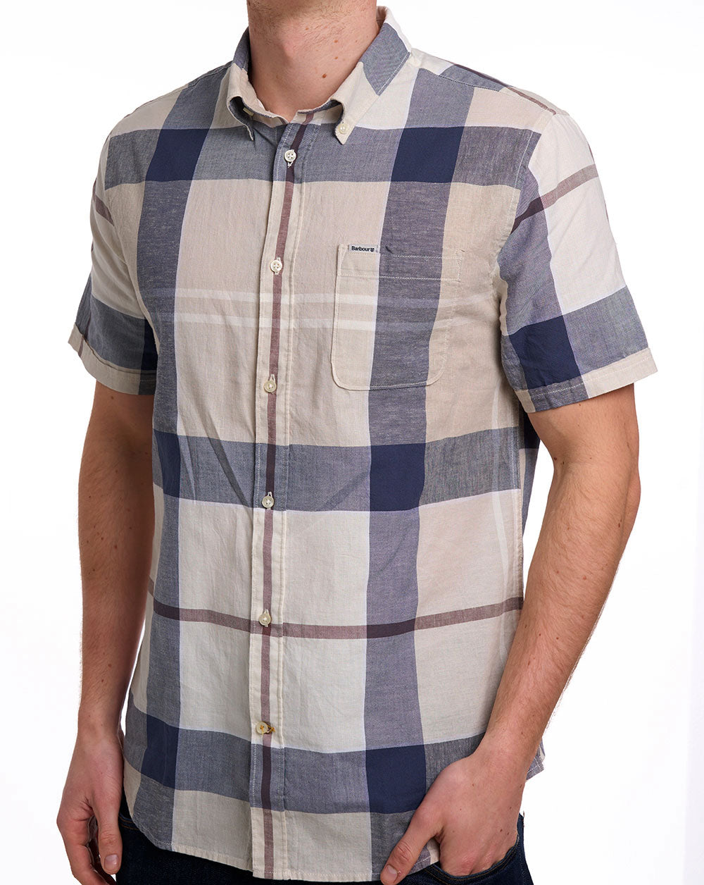 Barbour Douglas Kurzarmhemd Oban Mist Tartan