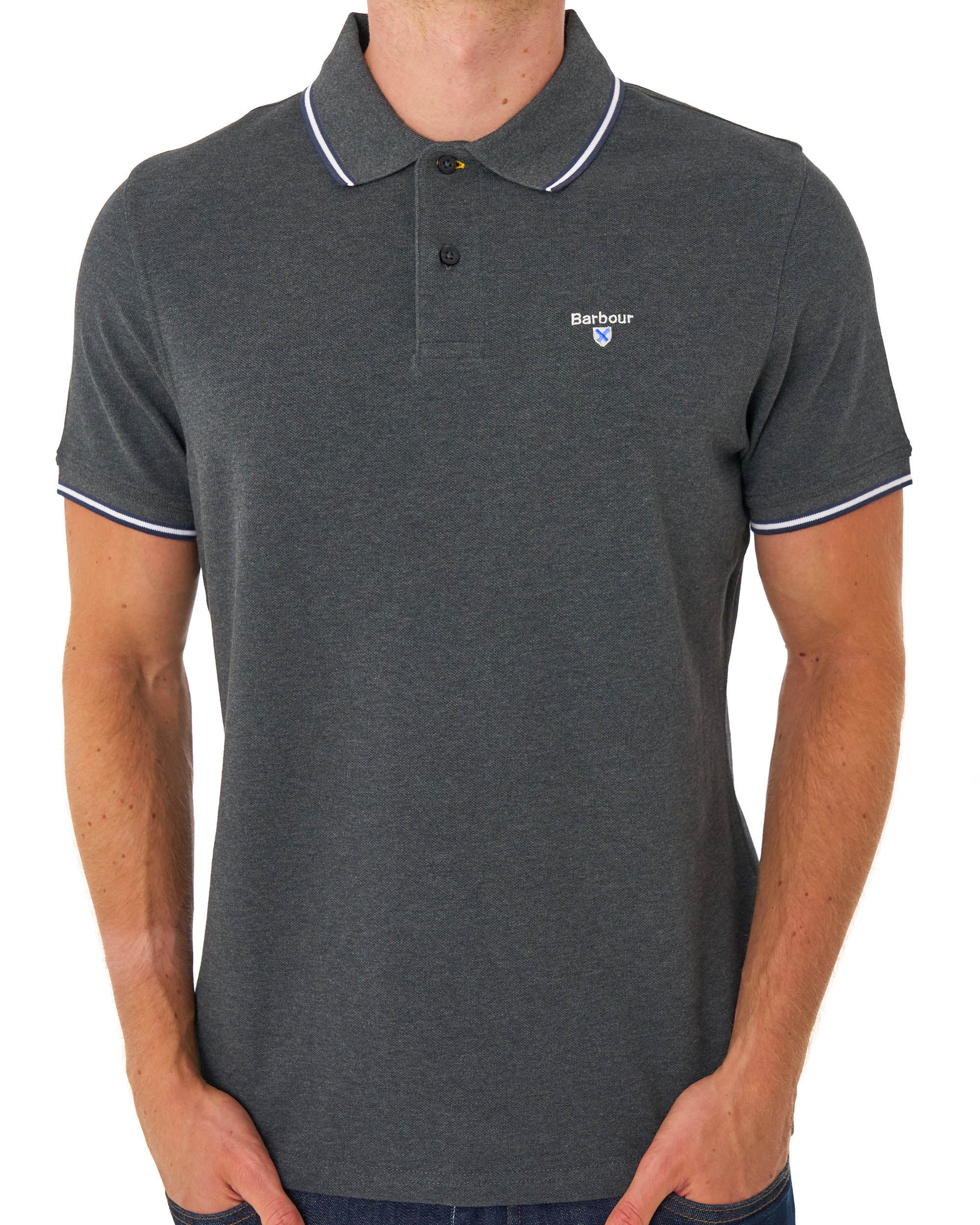 Barbour Fielding Polo Shirt Charcoal