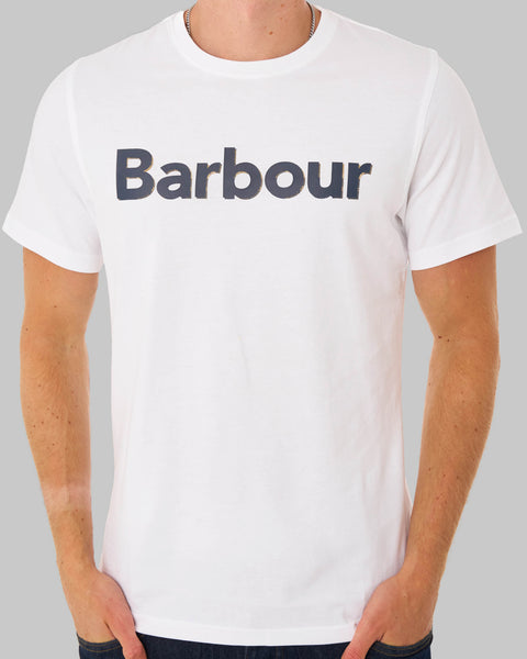 Barbour Halstow Logo T Shirt White