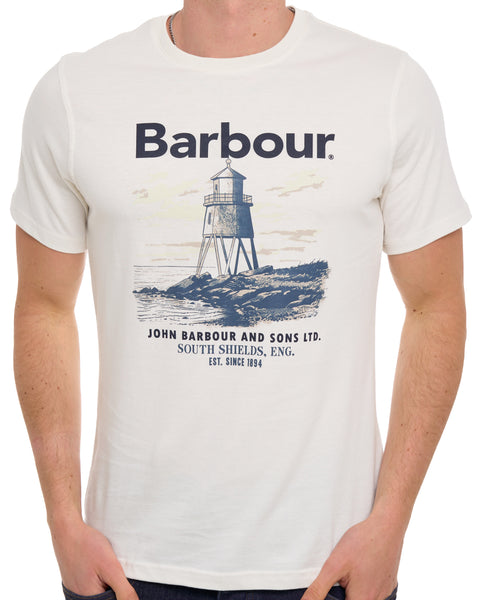 Barbour Harbourside Graphic T Shirt Whisper White
