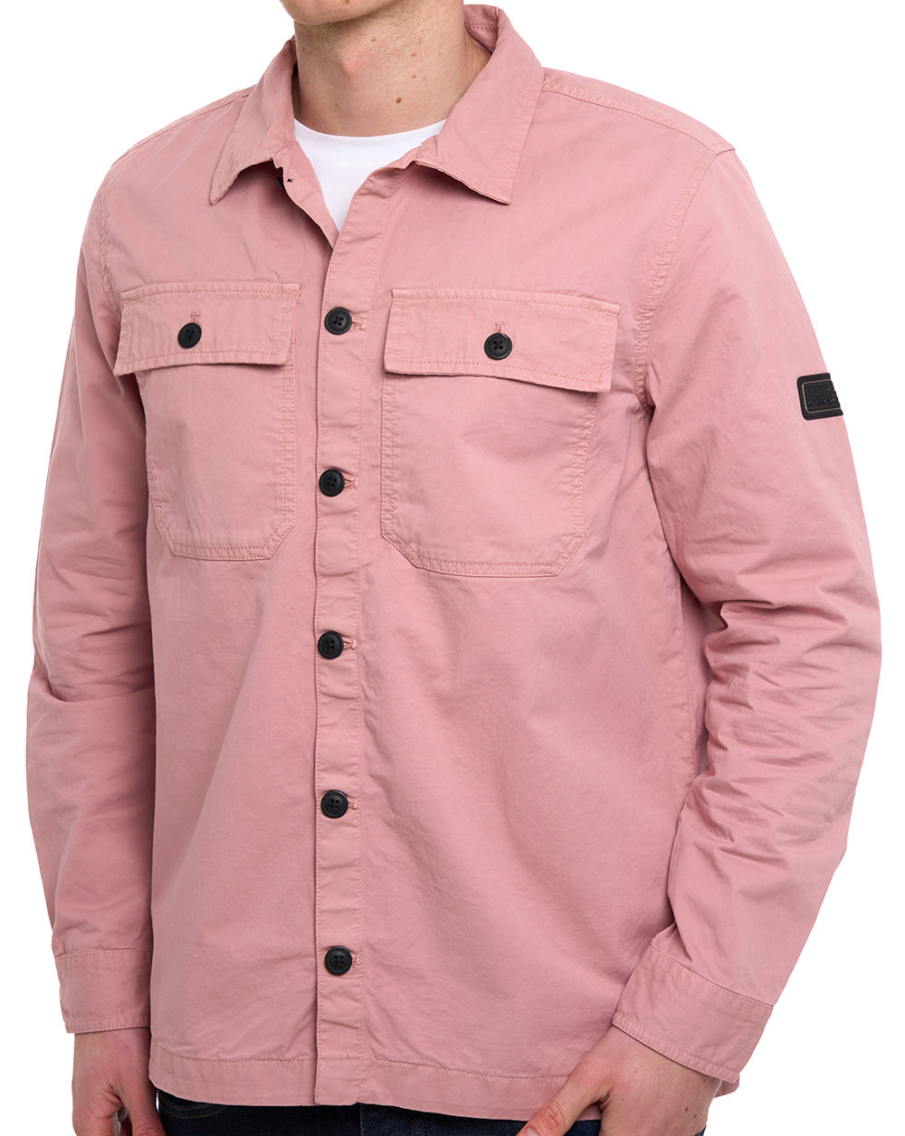 Barbour International Arlo Overshirt Dusky Pink