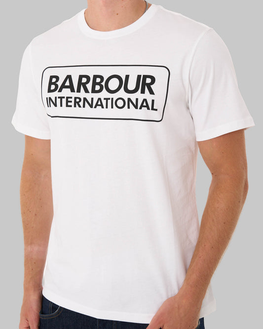 Barbour International Barbour International Block Logo T Shirt White
